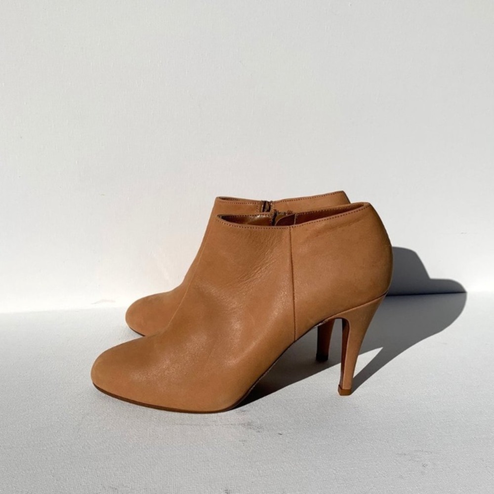 J.Crew Collection Leather Heeled Booties Size 7 New! With Dust Bag